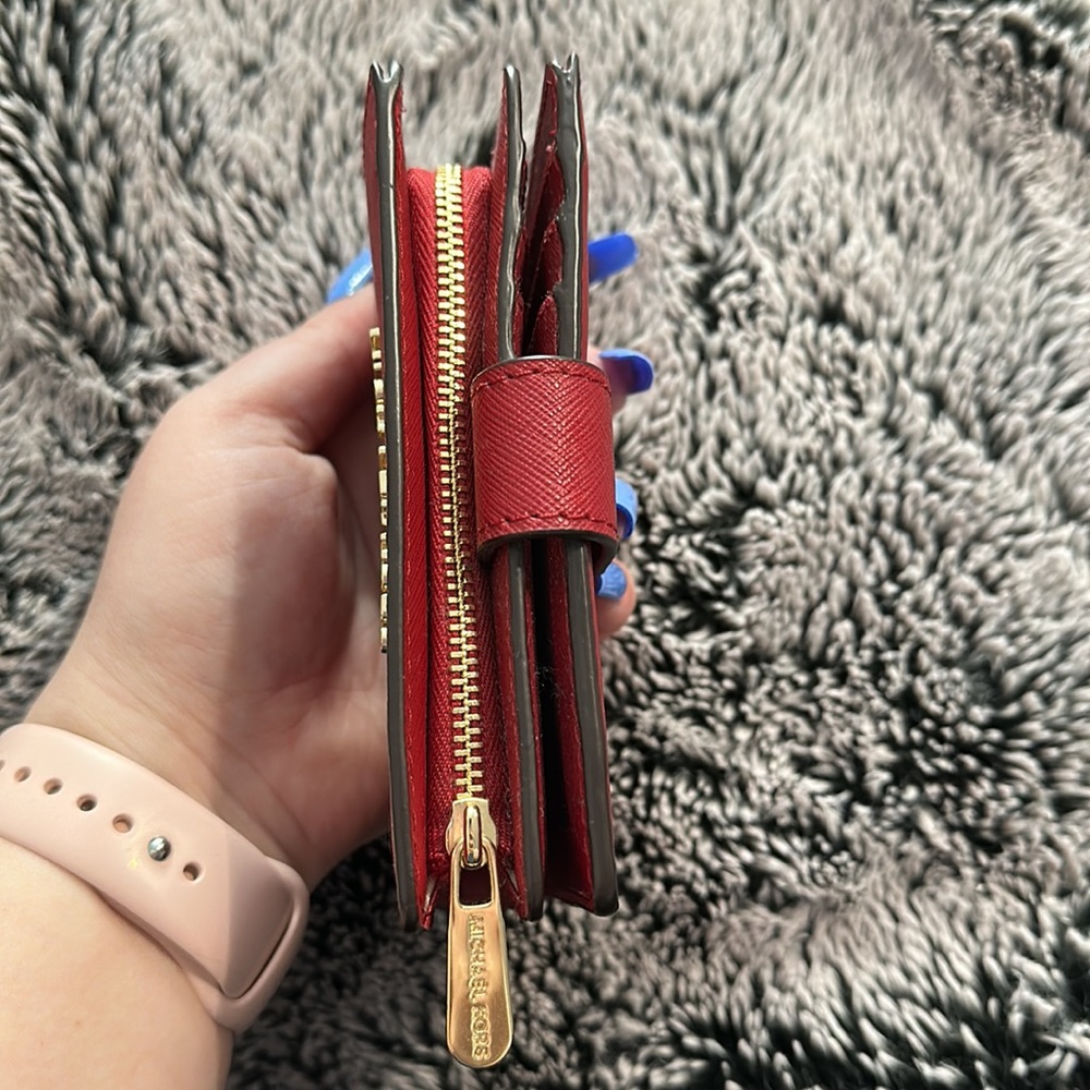 Red Michael Kors wallet
